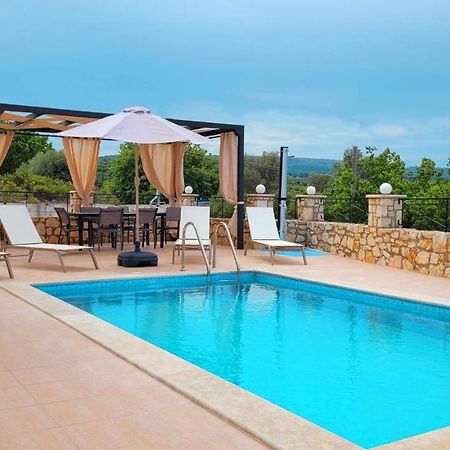 Natural View Villa With Private Pool Skouloufia Bagian luar foto