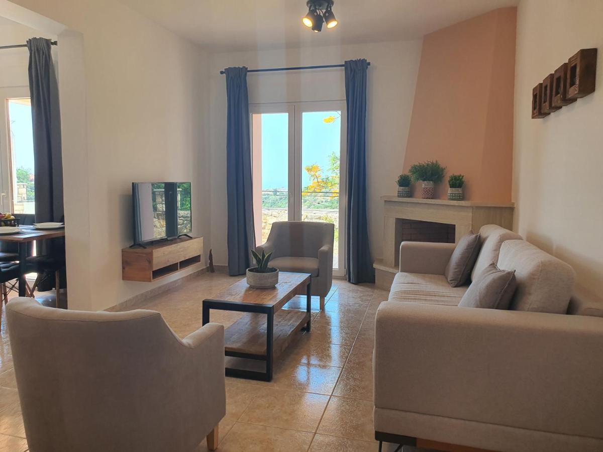 Natural View Villa With Private Pool Skouloufia Bagian luar foto
