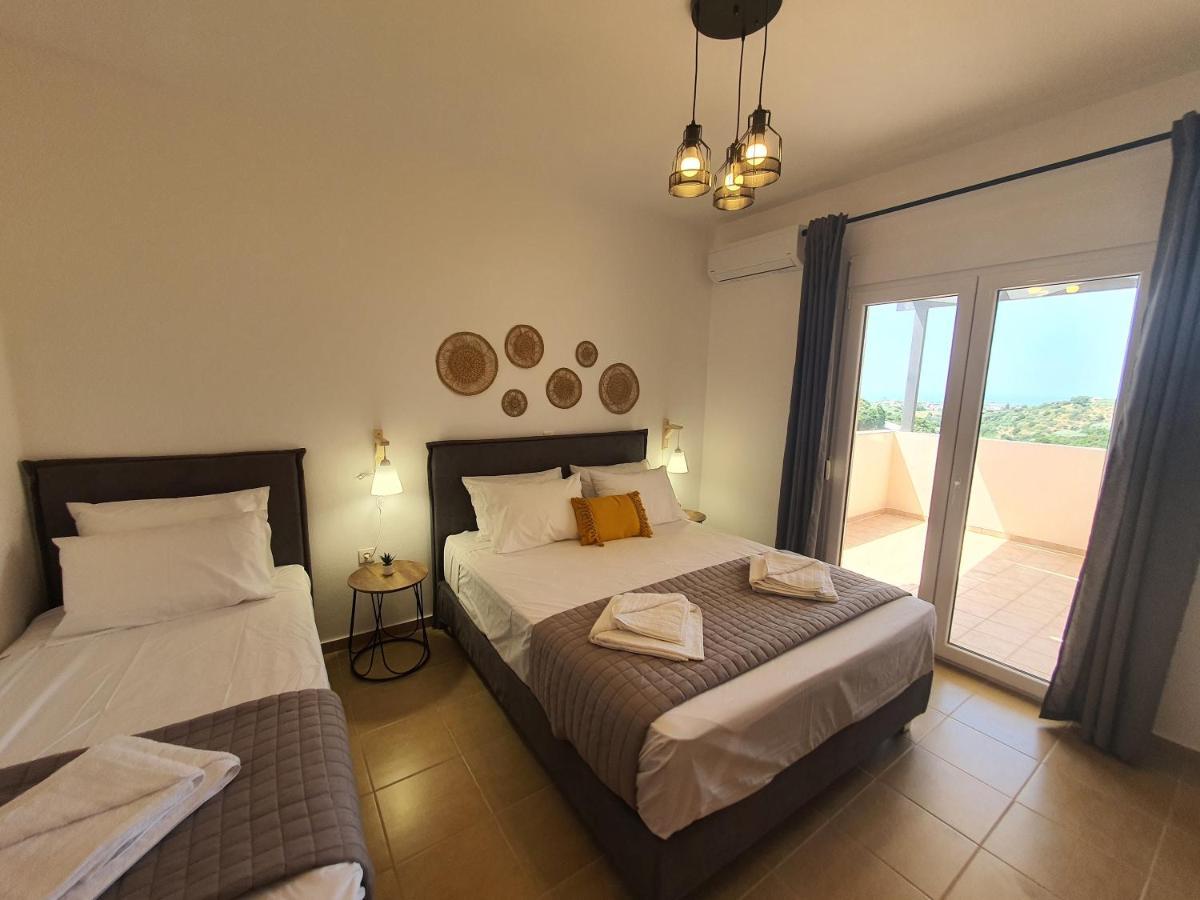 Natural View Villa With Private Pool Skouloufia Bagian luar foto