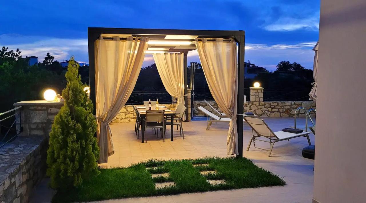 Natural View Villa With Private Pool Skouloufia Bagian luar foto