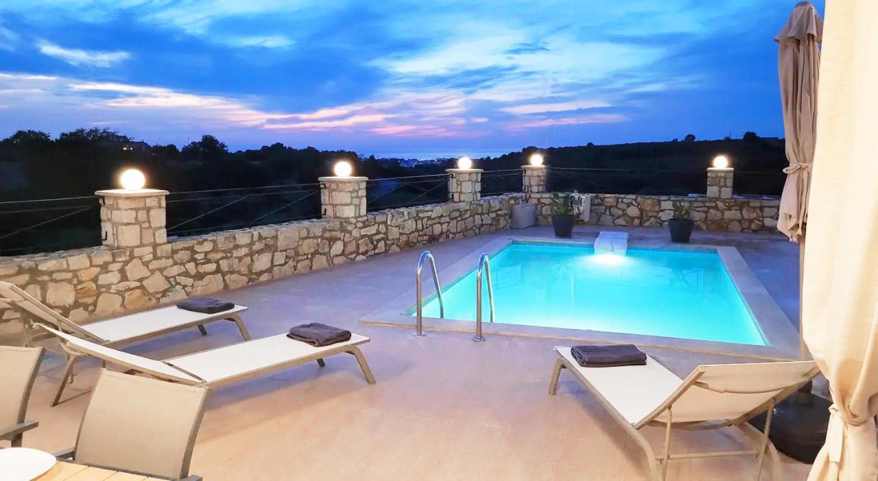 Natural View Villa With Private Pool Skouloufia Bagian luar foto